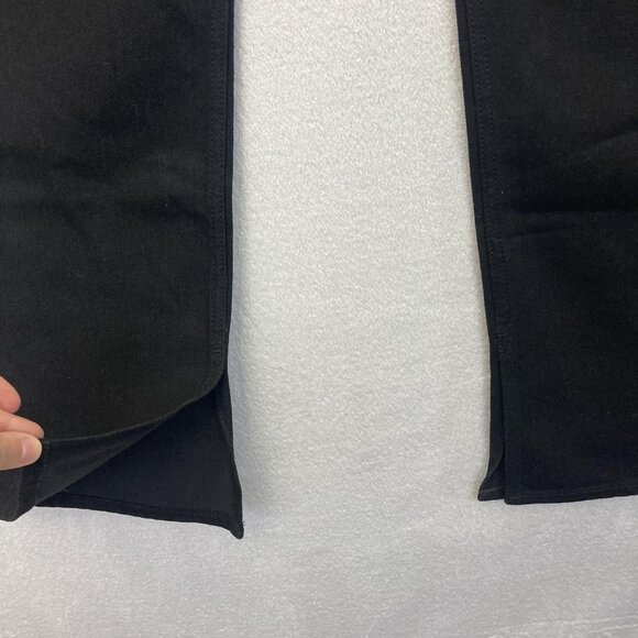 NWT Old Navy Extra High Rise Kicker Boot Cut Jeans Womens 8 Button Fly Black - Picture 7 of 12